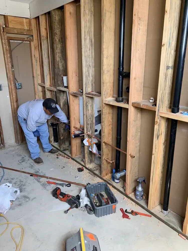 Commercial rough-in plumbing for Gas Line Repair in Austin